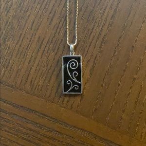 Lovely Silver and Enamel Pendant